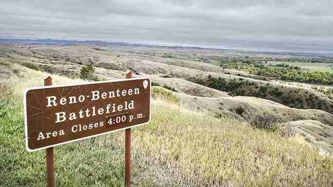 Reno-Benteen Battlefield sign