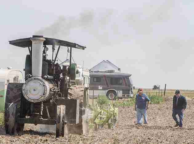 Machinery at Thresher Show southeast of the Arikaree Breaks